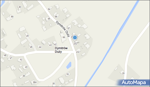 Dymitrów Duży, Dymitrów Duży, 101, mapa Dymitrów Duży