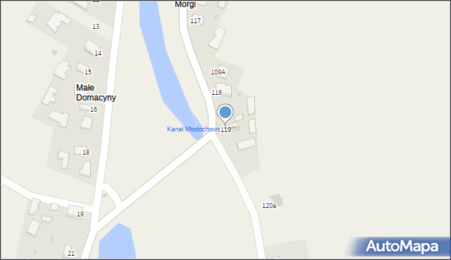 Dymitrów Duży, Dymitrów Duży, 119, mapa Dymitrów Duży