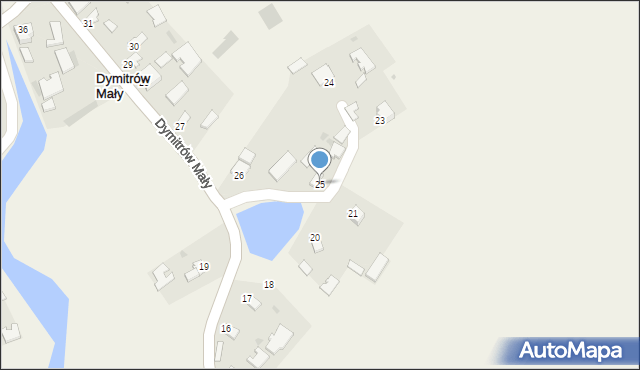 Dymitrów Mały, Dymitrów Mały, 25, mapa Dymitrów Mały