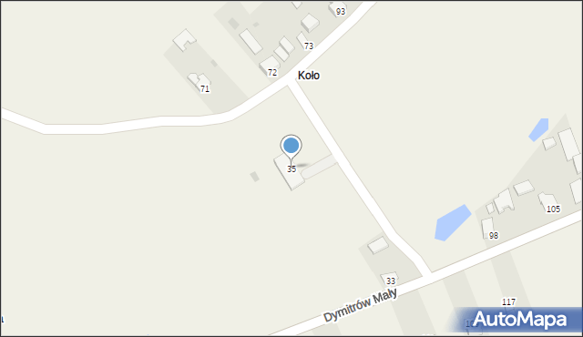 Dymitrów Mały, Dymitrów Mały, 35, mapa Dymitrów Mały