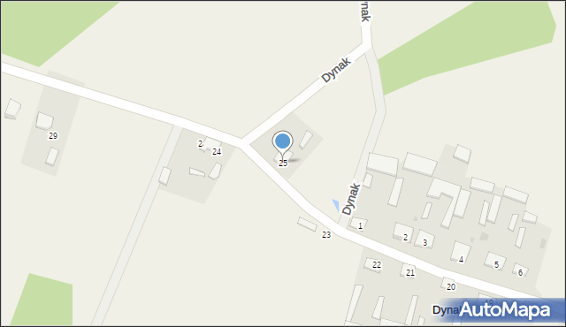 Dynak, Dynak, 25, mapa Dynak