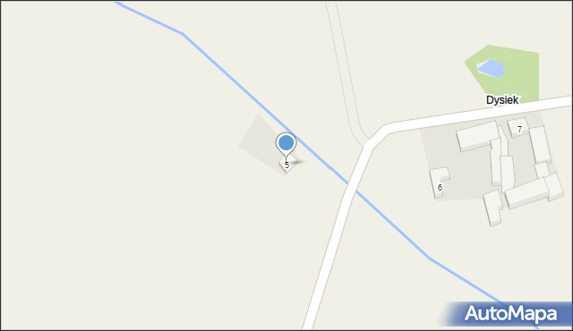 Dysiek, Dysiek, 5, mapa Dysiek