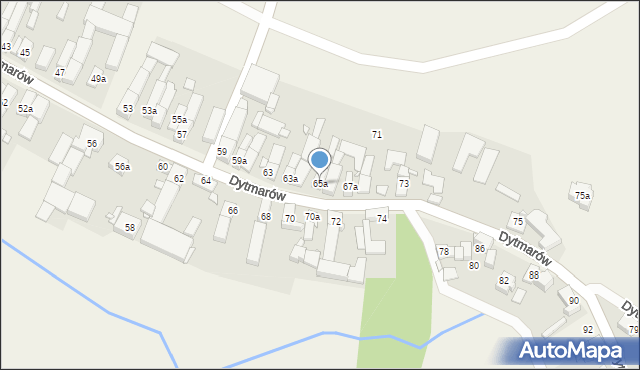 Dytmarów, Dytmarów, 65a, mapa Dytmarów
