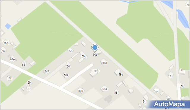 Dyzin, Dyzin, 60c, mapa Dyzin