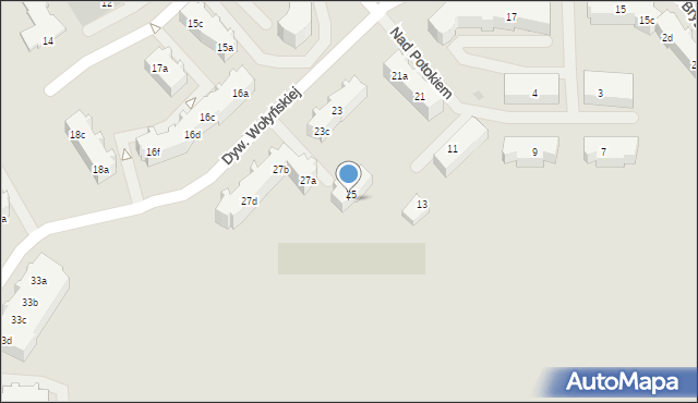 Gdańsk, Dywizji Wołyńskiej, 25b, mapa Gdańska