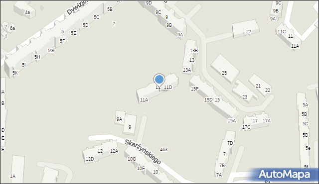 Gdańsk, Dywizjonu 303, 11C, mapa Gdańska