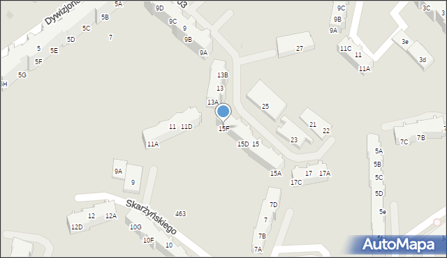 Gdańsk, Dywizjonu 303, 15F, mapa Gdańska