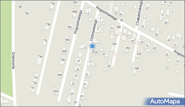 Gliwice, Dybowskiego Benedykta, 15, mapa Gliwic