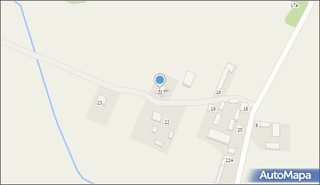 Goszczyn, Dylewska, 21, mapa Goszczyn