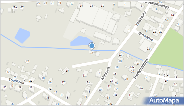 Jędrzejów, Dygasińskiego Adolfa, 2, mapa Jędrzejów