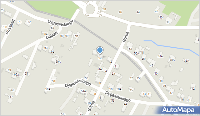 Jędrzejów, Dygasińskiego Adolfa, 54, mapa Jędrzejów