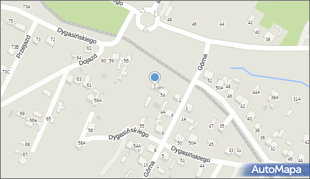 Jędrzejów, Dygasińskiego Adolfa, 55A, mapa Jędrzejów