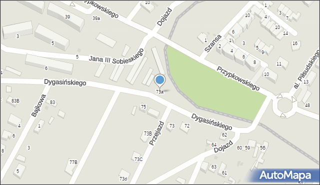 Jędrzejów, Dygasińskiego Adolfa, 73a, mapa Jędrzejów