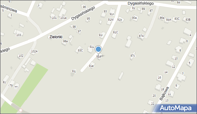 Jędrzejów, Dygasińskiego Adolfa, 91d, mapa Jędrzejów