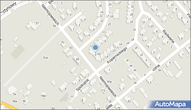 Kalisz, Dybowskiego Benedykta, 1, mapa Kalisza