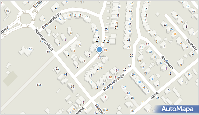 Kalisz, Dybowskiego Benedykta, 11, mapa Kalisza