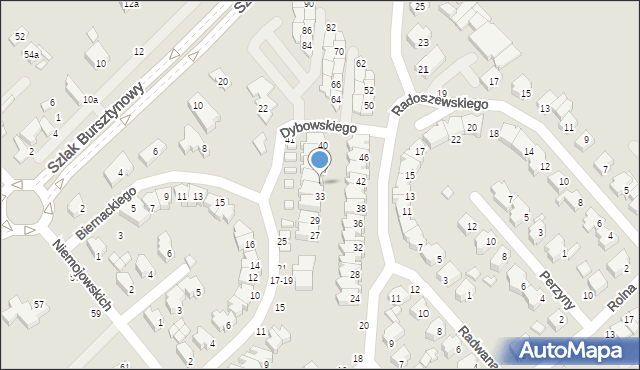 Kalisz, Dybowskiego Benedykta, 35, mapa Kalisza