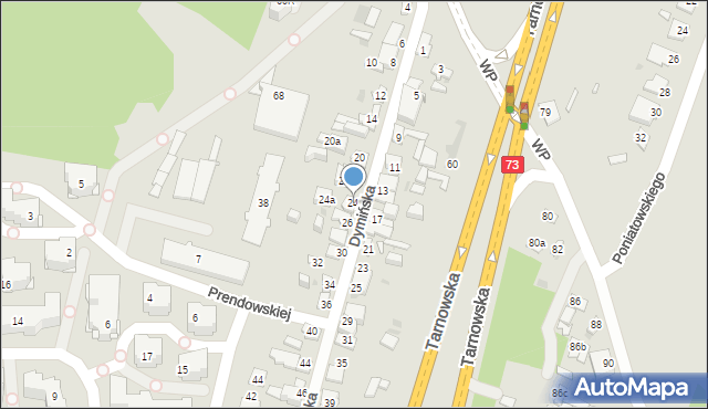 Kielce, Dymińska, 24, mapa Kielc