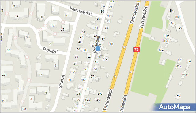 Kielce, Dymińska, 49, mapa Kielc