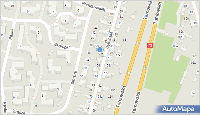 Kielce, Dymińska, 54, mapa Kielc