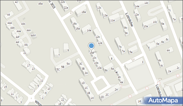 Knurów, Dywizjonu 303, 10d, mapa Knurów