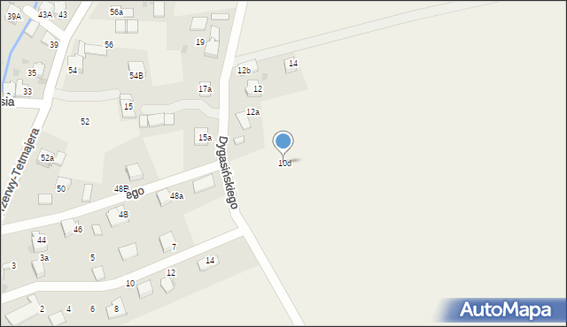 Łąka, Dygasińskiego Adolfa, 10d, mapa Łąka