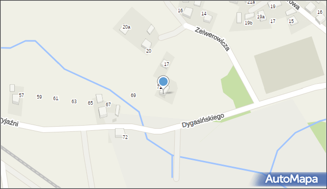Luszowice, Dygasińskiego Adolfa, 30B, mapa Luszowice