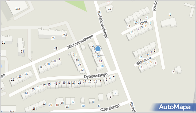 Malbork, Dybowskiego Benedykta, 10, mapa Malborka