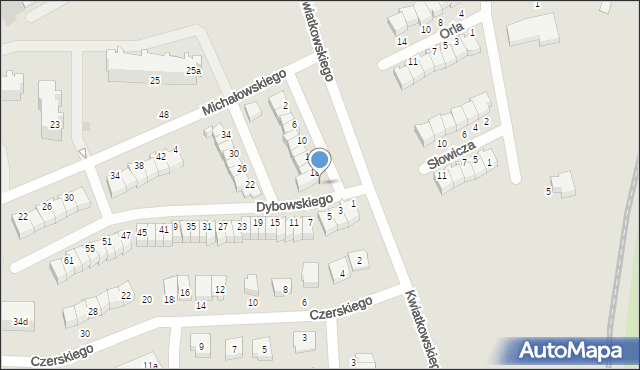 Malbork, Dybowskiego Benedykta, 20, mapa Malborka