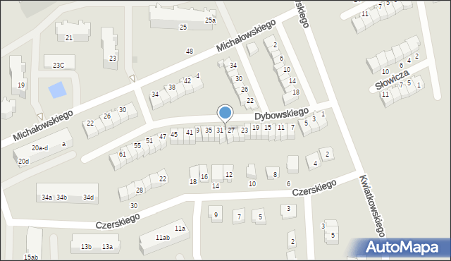 Malbork, Dybowskiego Benedykta, 29, mapa Malborka