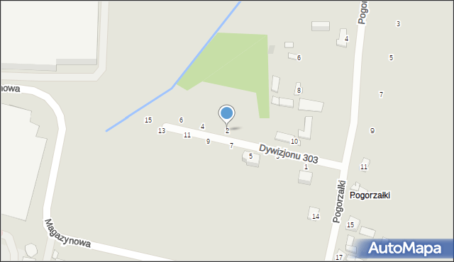 Mszczonów, Dywizjonu 303, 2, mapa Mszczonów