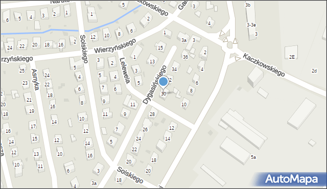 Nowa Sól, Dygasińskiego Adolfa, 30, mapa Nowa Sól