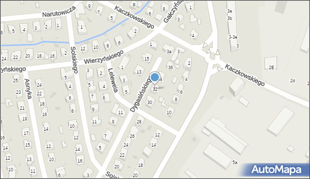 Nowa Sól, Dygasińskiego Adolfa, 32, mapa Nowa Sól