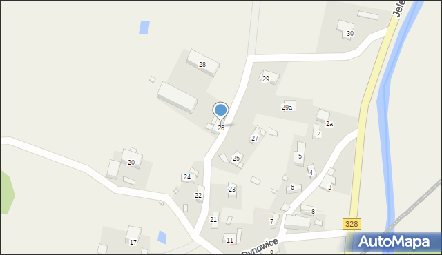 Nowy Kościół, Dynowice, 26, mapa Nowy Kościół