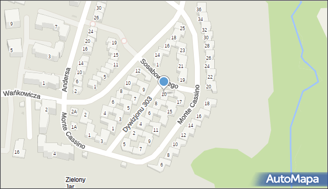 Płock, Dywizjonu 303, 10, mapa Płock