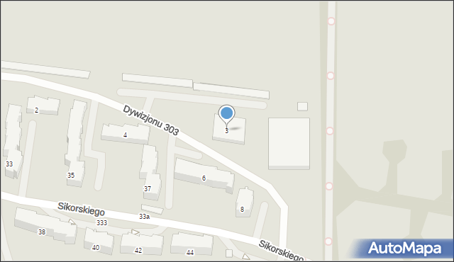 Pruszcz Gdański, Dywizjonu 303, 3, mapa Pruszcz Gdański
