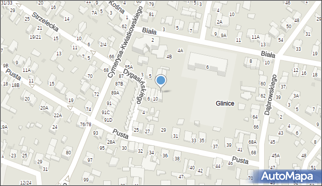 Radom, Dygasińskiego Adolfa, 11, mapa Radomia