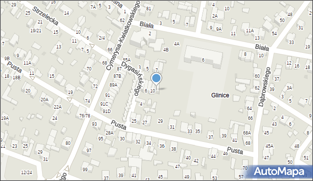 Radom, Dygasińskiego Adolfa, 12, mapa Radomia