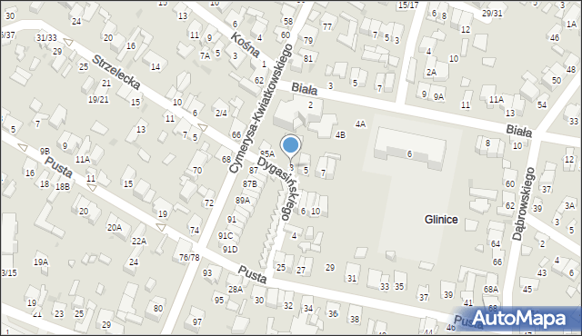 Radom, Dygasińskiego Adolfa, 3, mapa Radomia