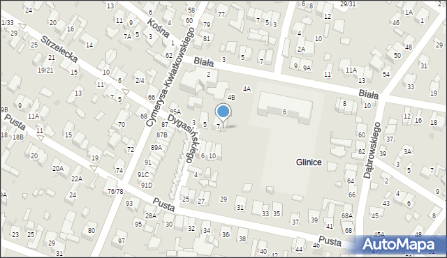 Radom, Dygasińskiego Adolfa, 9, mapa Radomia