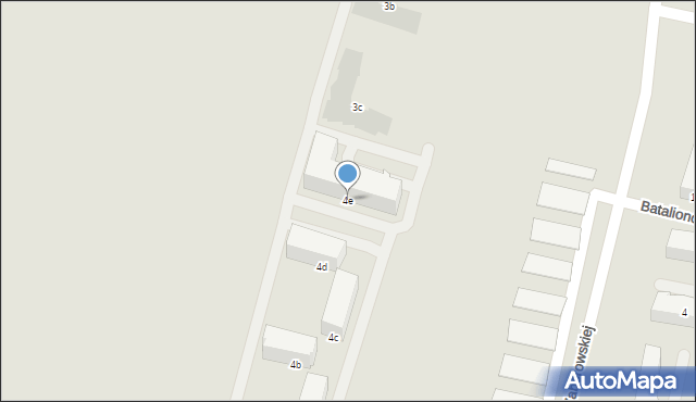 Słupsk, Dywizjonu 303, 4e, mapa Słupska