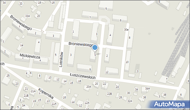 Sochaczew, Dywizjonu 303, 1, mapa Sochaczew