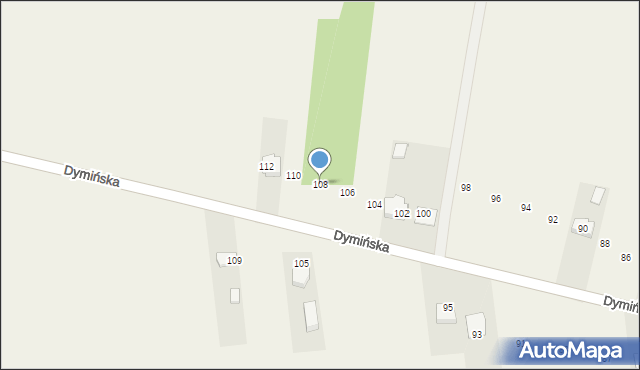 Suków, Dymińska, 108, mapa Suków