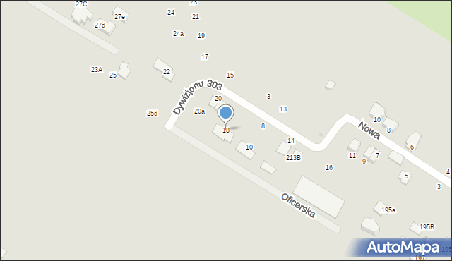 Świdnik, Dywizjonu 303, 18, mapa Świdnika