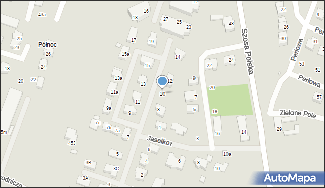 Szczecin, Dyngusowa, 10, mapa Szczecina