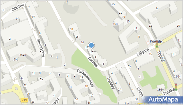 Warszawa, Dynasy, 10, mapa Warszawy