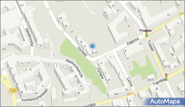 Warszawa, Dynasy, 6, mapa Warszawy