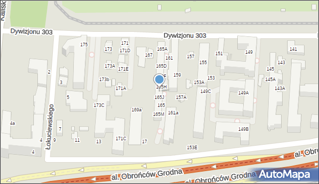 Warszawa, Dywizjonu 303, 165I, mapa Warszawy