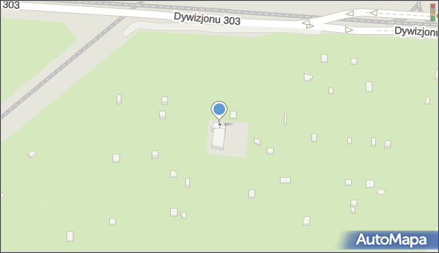 Warszawa, Dywizjonu 303, 7, mapa Warszawy