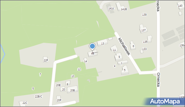 Warszawa, Dylewska, 4B, mapa Warszawy